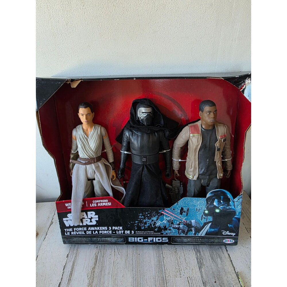 Jakks Star wars big figs Force awakens NEW three pack action figure large toy 95